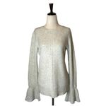 Club Monaco Sweater Women Small Gray Wool Cashmere Blend Bell Sleeve Andreah Photo 2