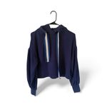 Ramy Brook Tatum Puff Sleeve Sweatshirt in Navy Blue Photo 2