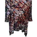 Grau Tiedye Grunge Dark Fairy Bohemian Art to Wear Lagenlook Midi Dress Size M/L Black Size M Photo 3