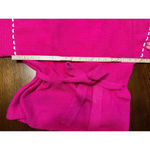 Pink Twill Women Large Cotton Blend Knit Wrap Sweater Shirt Colorful Art to Wear Photo 3