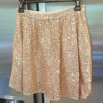 Maje 💕💕 Paillette Pleated Sequined Tulle Shorts High Rise ~ Metal Pink 38 NWT Photo 11