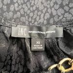 Inc Chain Neck Black Satin‎ Blouse Witchy Whimsigoth Date Night Size XS Photo 7