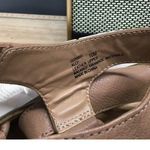 Adam Tucker Women's 10 Brown Leather Strappy Hook & Loop Casual Wedge Sandals Photo 6