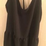 Black Crisscross Back Flowy Top Size L Photo 2