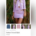 Bishop and Young NWOT  women's parker tweed skirt in lavender light purple size S Photo 2