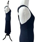 Free People Vintage Y2K All The Right Angles Body Con Midi Dress Navy Cut Out XS Photo 6