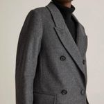 Quince Italian Wool Double-Breasted Coat Heather Charcoal XS NWT Photo 1