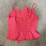DO+BE Hot Pink Ruffle Trim Tank Top Size M Photo 4
