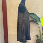 Tiana B. Black and Gold Tinsel Geometric Mini Dress Size 8 Photo 3
