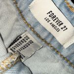 Forever 21  Skirt Womens 28 Mini Skirt Jean Denim Distressed Light Wash Blue Photo 2