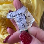 Doralice Women’s Strapless Top Size 2 – Made in Italy Yellow Tube Blouse Resort Photo 2