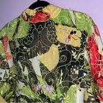 Chico's  Size L Linen Jacket Embroidered Floral Multicolor Cardigan Photo 5