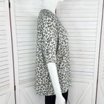 Quiet Storm  Leopard Print Knit Short‎ Sleeve T Shirt Beige Black Small Photo 2
