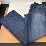 Ariat Dark Blue Denim Wide Leg Mid Rise Trousers Women’s Size 32x33 Photo 1