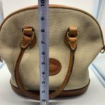Dooney & Bourke white pebbled leather vintage tote bag Photo 6