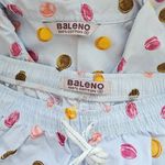 Macaron Print Pajamas Size XL 100% Cotton White Photo 5
