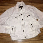 Harley Davidson Jacket Womens Medium White Denim‎ Photo 0