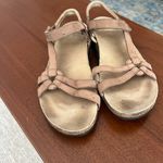 Teva Ventura cork tank khaki leather Velcro cross strap utility sandals 11 Photo 3