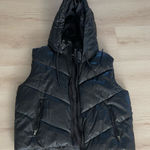 ZARA  Black Hooded Puffer Vest Photo 0