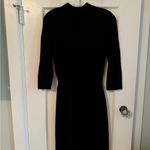White House | Black Market  Dress Womens Small Black Cowl Neck Stretch Long Sleeve Photo 1