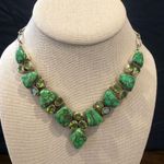 Sterling Silver Mohave Lime Green Copper Infused Turquoise Peridot Drop Earrings Photo 9