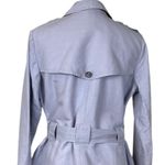 CAbi Trench Coat Tanner Jacket #5296 Light Blue Periwinkle Women’s Size Medium Photo 8