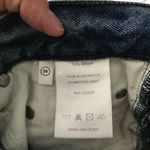 GRLFRND  The Jaden Low Rise Boyfriend Blue Denim Frayed Raw Hem Shorts Size 26 Photo 2