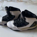 Jordan Retro High Black White Gold Sneakers Photo 0