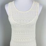 Mango MNG Casual by Brenda Cream Embroidered & Lace Bodycon Dress XS Boho Photo 2