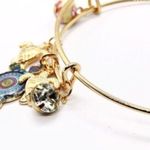Boutique Beaded Sea Turtle Charm Colorful Bangle Bracelet Photo 5