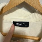 Blue B White Crop Rhinestone Jean Jacket Size Small/Medium Photo 3