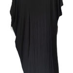 Athleta NWT  Black Asymmetrical Drape Dress Athleisure Lounge Women's size Medium Photo 0