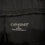 Catherines  Plus Size‎ 34W 36W Shorts 5X Black Elastic Waist Pull On Solid 1299 Photo 2