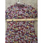 ASOS Long Sleeve Colorful Floral Mock Neck Romper Size 8 Party Cocktail Photo 6