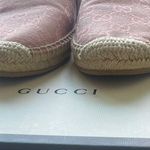 Gucci Pink GG Logo Canvas Espadrilles Photo 2