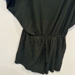 Altar'd State Black ribbed oversized romper Photo 3