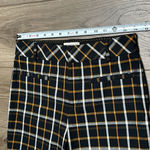 Anthropologie The Essential Slim Kick Flare Plaid Crop Pants Size 2 Photo 6
