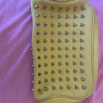 Tory Burch  bag silver Studded green neonish leather with handle Photo 6