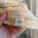 Apt. 9  Women's L 100% Cotton Cream ChunkyKnit Short Sleeve Wrap Sweater Cardigan Photo 2