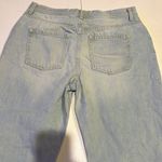 We The Free People Size 31 Mid rise Maggie Distressed Crop Jeans Raw Frayed Hem Photo 8