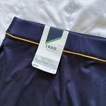 IZOD NWT Golf Skort Skirt Blue Yellow Pull On Stretch Womens Size Large Pockets Photo 8