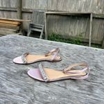 Badgley Mischka Badgley Mishka Daria Pearl and Crystal Flat Sandals Pastel Pink size 6.5 Photo 1
