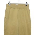 Aritzia Tna Cozy AF Joggers Women’s Size XS Gold Mustard Fleece Pull On Tapered Photo 2