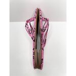14th & Union  Womens Size 7.5 Pink Black Faux-leather Snake Embossed Flip-flop Sa Photo 4