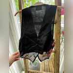 Vintage 80s/90s Vest with Cats and one cat has an eyepatch! Size Medium Facet Green Photo 6