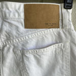 Rag and Bone  Maya Ultra High Rise 5” Midi Short Organic Cotton in Summer White 27 Photo 7