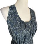 Converse  Open Back Short Dress Size M Blue Paisley Print BOHO Fairycore BOHO‎ Photo 3