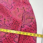 Worthington Womens Skirt Pink Paisley 100% Silk Long Faux Wrap Zip Size 10 Photo 6