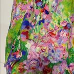 KABDUL MIAMI GREEN FLORAL STRAPLESS MINI DRESS LARGE Photo 4