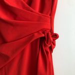 Ralph Lauren LAUREN Faux Wrap Red Cherry Dress Women’s Size 8 NWT Photo 3